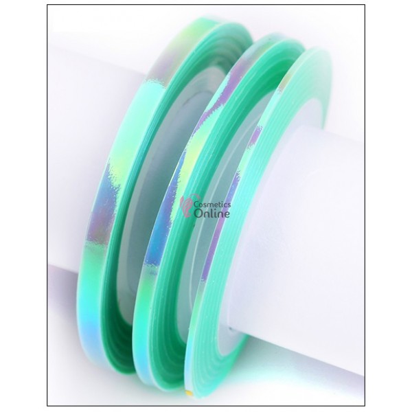 Banda decor pentru unghii  Green Mermaid de 3mm